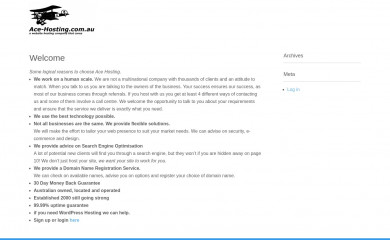 ace-hosting.com.au screenshot
