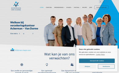 ackermanvandurme.be screenshot