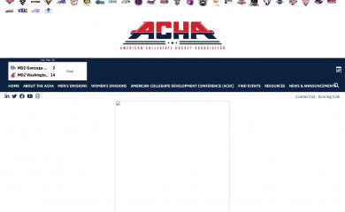 achahockey.org screenshot