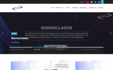 aciltrha.org.ar screenshot