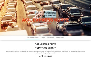 acilexpresskurye.com screenshot