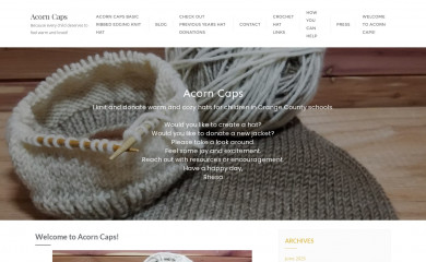 acorncaps.org screenshot