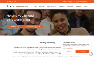 acornrecovery.org.uk screenshot