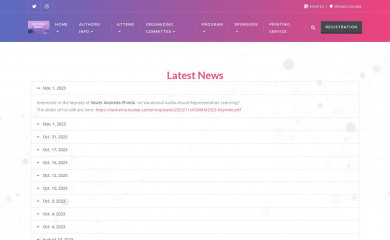 acmmm2023.org screenshot