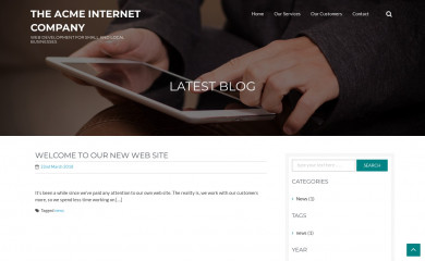 acme-internet.com screenshot