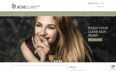 acneclinicnyc.com screenshot