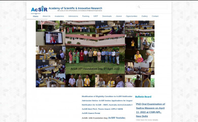 http://acsir.res.in screenshot
