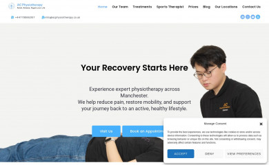 acphysiotherapy.co.uk screenshot