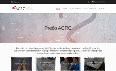 acrc.sk screenshot