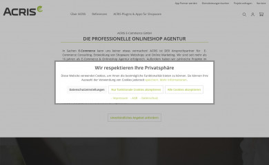 acris-ecommerce.at screenshot