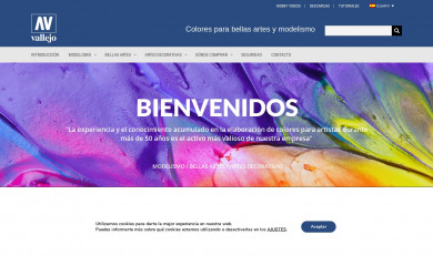 http://acrylicosvallejo.com screenshot