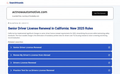actnowautomotive.com screenshot
