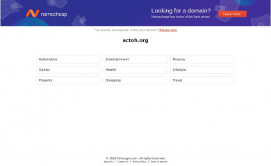 actoh.org screenshot