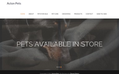 acton-pets.co.uk screenshot
