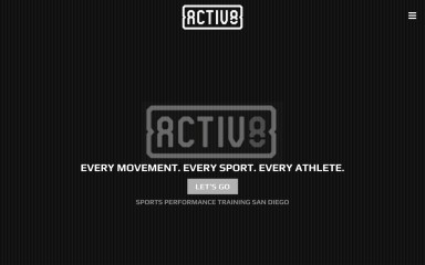 http://activ8athleticism.com screenshot