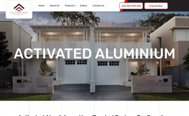 activatedaluminium.com.au screenshot