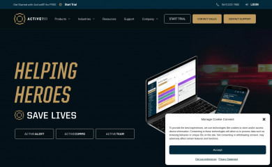 active911.com screenshot
