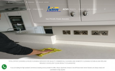 activecleaning.ie screenshot