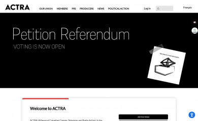 actra.ca screenshot