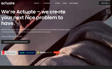actuate.agency screenshot