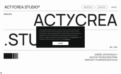 https://actycrea.com screenshot