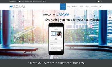 https://adama.galactica-themes.com/ screenshot
