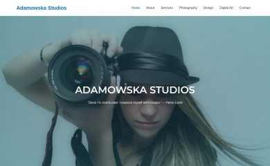 adamowska.com screenshot