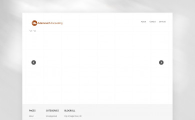 adamovichexcavating.com screenshot