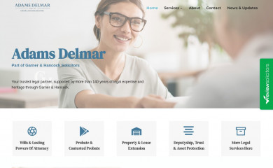 adamsdelmar.co.uk screenshot