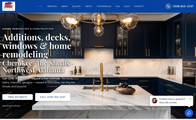 adamsremodelingandconstruction.com screenshot