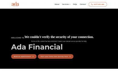 adafinancial.au screenshot
