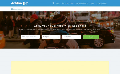 addonbiz.com screenshot