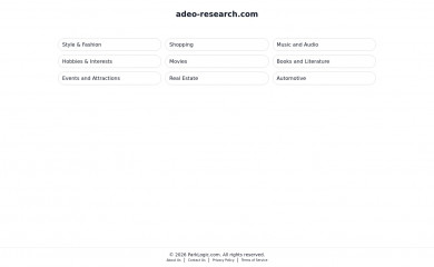 adeo-research.com screenshot