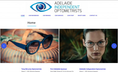 adelaideindependentoptometrists.com.au screenshot