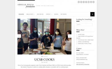 adelledavis.org screenshot