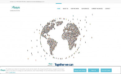 adelphicommunications.com screenshot