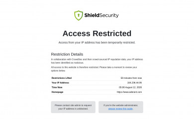 aderant.com screenshot