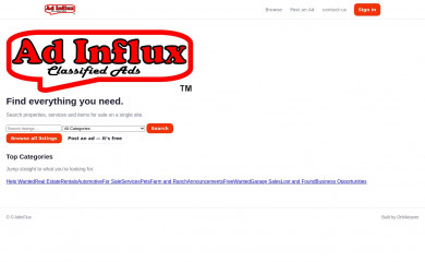 adinflux.com screenshot