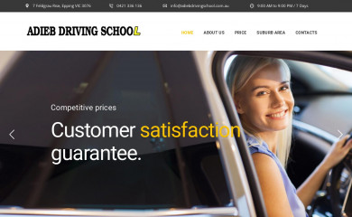 adiebdrivingschool.com.au screenshot