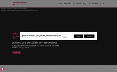 adondevamoshoytenerife.com screenshot