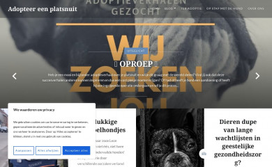 adopteereenplatsnuit.be screenshot