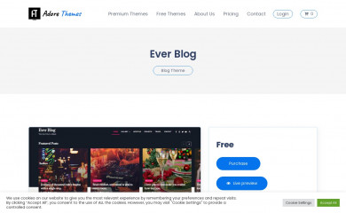 https://adorethemes.com/downloads/ever-blog/ screenshot