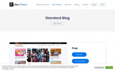 Standard Blog screenshot