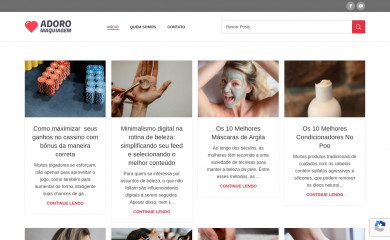 adoromaquiagem.com.br screenshot