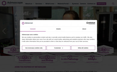 admescope.com screenshot