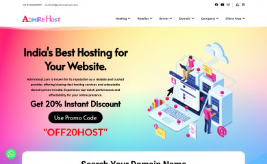 admirehost.com screenshot