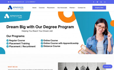 admissionbook.com screenshot