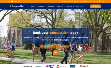 admissionsight.com screenshot