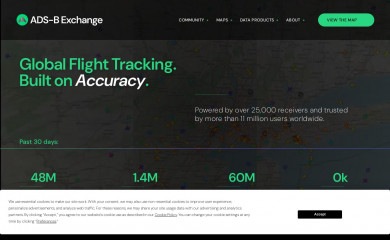 adsbexchange.com screenshot