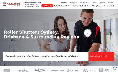 adshutters.com.au screenshot